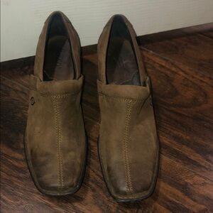 Born Tan Leather Loafers